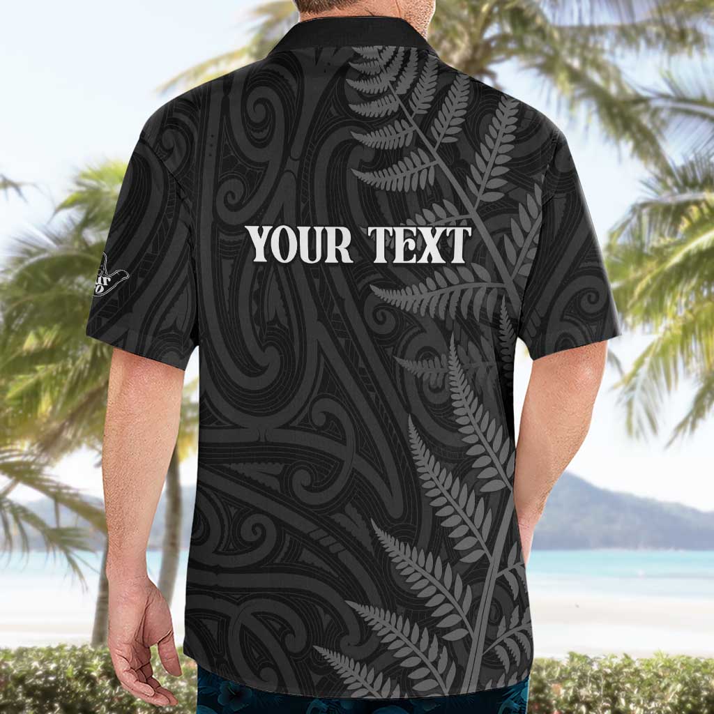 Personalised New Zealand Chur Bro Hawaiian Shirt Maori Koru With Silver Fern