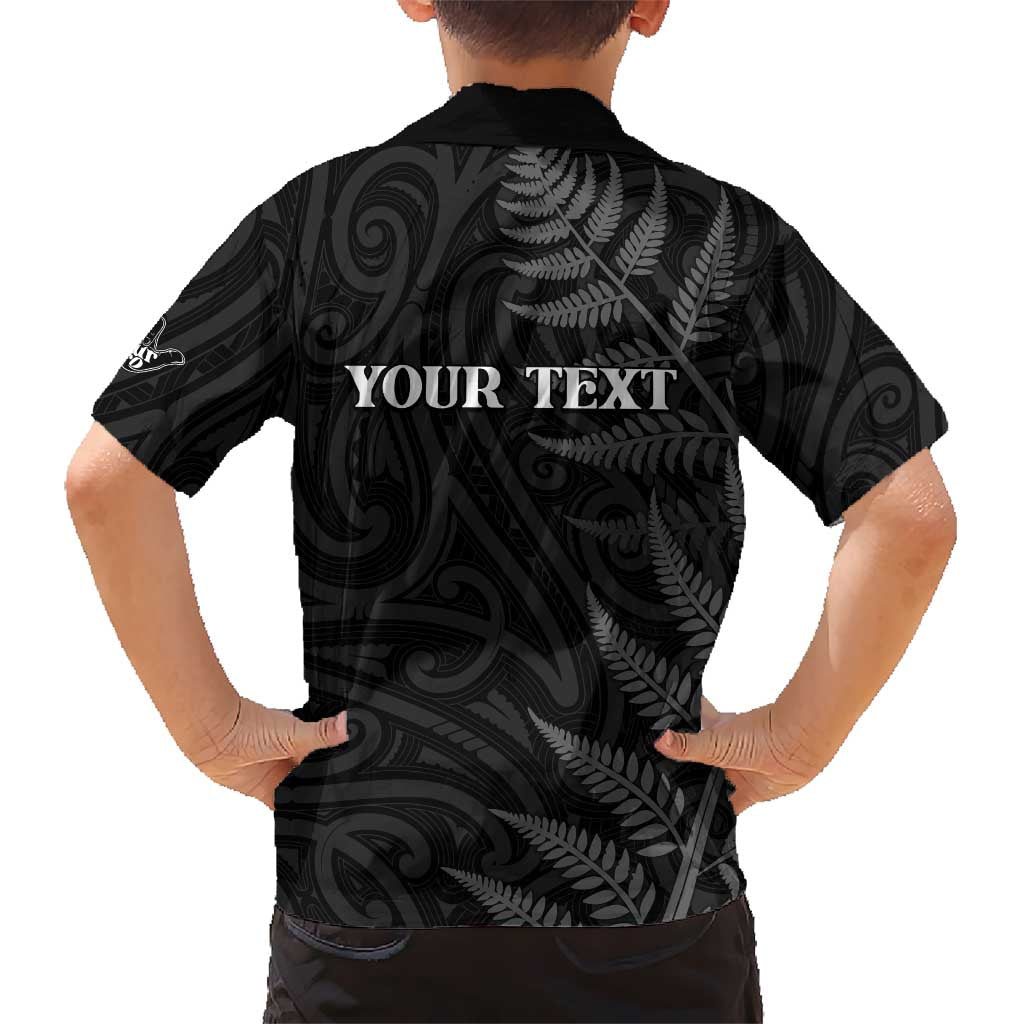 Personalised New Zealand Chur Bro Hawaiian Shirt Maori Koru With Silver Fern