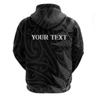 Personalised New Zealand Chur Bro Hoodie Maori Koru With Silver Fern