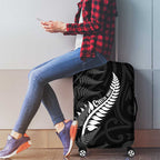 New Zealand Chur Bro Luggage Cover Maori Koru With Silver Fern