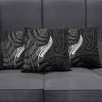 New Zealand Chur Bro Pillow Cover Maori Koru With Silver Fern
