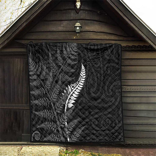 New Zealand Chur Bro Quilt Maori Koru With Silver Fern