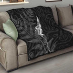 New Zealand Chur Bro Quilt Maori Koru With Silver Fern