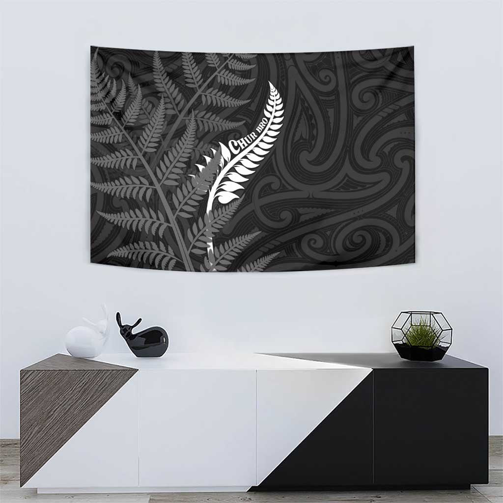 New Zealand Chur Bro Tapestry Maori Koru With Silver Fern