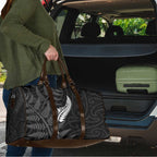 New Zealand Chur Bro Travel Bag Maori Koru With Silver Fern
