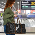 New Zealand Chur Bro Travel Bag Maori Koru With Silver Fern