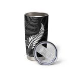 Personalised New Zealand Chur Bro Tumbler Cup Maori Koru With Silver Fern