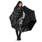 New Zealand Chur Bro Umbrella Maori Koru With Silver Fern