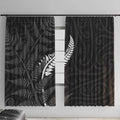 New Zealand Chur Bro Window Curtain Maori Koru With Silver Fern