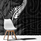 New Zealand Chur Bro Window Curtain Maori Koru With Silver Fern