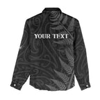 Personalised New Zealand Chur Bro Women Casual Shirt Maori Koru With Silver Fern