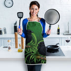 New Zealand Black Robin Apron Karure Maori Koru Art Tattoo