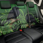 New Zealand Black Robin Back Car Seat Cover Karure Maori Koru Art Tattoo