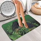 New Zealand Black Robin Bathroom Set Karure Maori Koru Art Tattoo