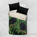 New Zealand Black Robin Bedding Set Karure Maori Koru Art Tattoo