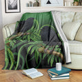 New Zealand Black Robin Blanket Karure Maori Koru Art Tattoo