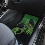 New Zealand Black Robin Car Mats Karure Maori Koru Art Tattoo