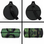New Zealand Black Robin Duffle Bag Karure Maori Koru Art Tattoo