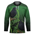 New Zealand Black Robin Hockey Jersey Karure Maori Koru Art Tattoo