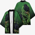 New Zealand Black Robin Kimono Karure Maori Koru Art Tattoo
