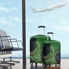 New Zealand Black Robin Luggage Cover Karure Maori Koru Art Tattoo