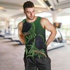 New Zealand Black Robin Men Tank Top Karure Maori Koru Art Tattoo