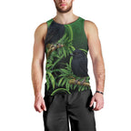 New Zealand Black Robin Men Tank Top Karure Maori Koru Art Tattoo