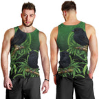 New Zealand Black Robin Men Tank Top Karure Maori Koru Art Tattoo
