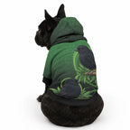 New Zealand Black Robin Pet Hoodie Karure Maori Koru Art Tattoo