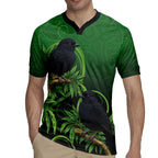 New Zealand Black Robin Rugby Jersey Karure Maori Koru Art Tattoo