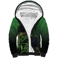 New Zealand Black Robin Sherpa Hoodie Karure Maori Koru Art Tattoo