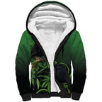 New Zealand Black Robin Sherpa Hoodie Karure Maori Koru Art Tattoo
