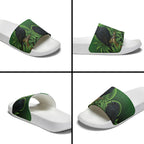 New Zealand Black Robin Slide Sandals Karure Maori Koru Art Tattoo