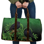 New Zealand Black Robin Travel Bag Karure Maori Koru Art Tattoo