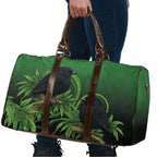 New Zealand Black Robin Travel Bag Karure Maori Koru Art Tattoo