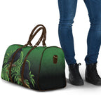 New Zealand Black Robin Travel Bag Karure Maori Koru Art Tattoo