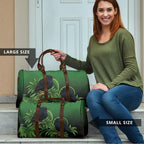 New Zealand Black Robin Travel Bag Karure Maori Koru Art Tattoo