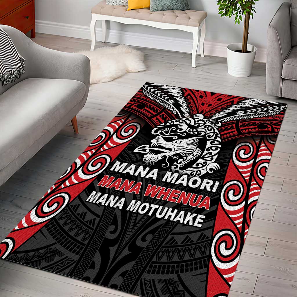 Aotearoa Mana Maori Area Rug Toitu Te Tiriti