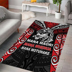 Aotearoa Mana Maori Area Rug Toitu Te Tiriti