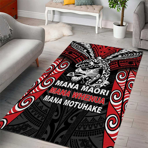 Aotearoa Mana Maori Area Rug Toitu Te Tiriti