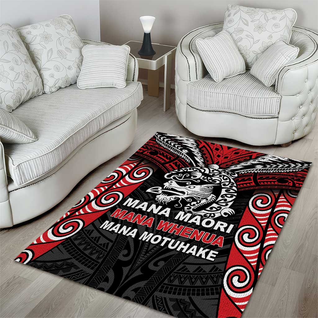 Aotearoa Mana Maori Area Rug Toitu Te Tiriti