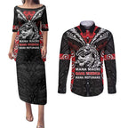 Aotearoa Mana Maori Couples Matching Puletasi and Long Sleeve Button Shirt Toitu Te Tiriti
