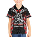 Aotearoa Mana Maori Kid Hawaiian Shirt Toitu Te Tiriti