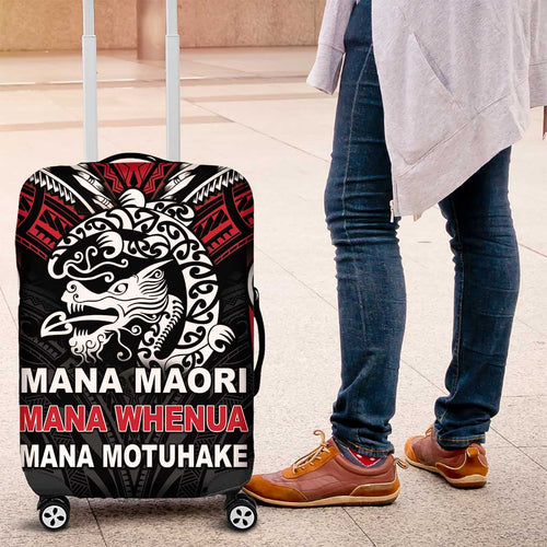 Aotearoa Mana Maori Luggage Cover Toitu Te Tiriti