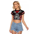 Aotearoa Mana Maori Raglan Cropped T Shirt Toitu Te Tiriti