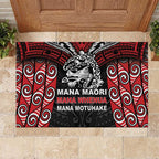 Aotearoa Mana Maori Rubber Doormat Toitu Te Tiriti