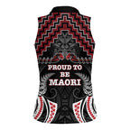 Aotearoa Women Sleeveless Polo Shirt Proud To Be Maori