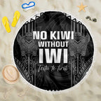 Aotearoa Toitu Te Tiriti Beach Blanket No Kiwi Without Iwi