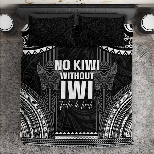 Aotearoa Toitu Te Tiriti Bedding Set No Kiwi Without Iwi