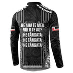 Aotearoa Toitu Te Tiriti Button Sweatshirt No Kiwi Without Iwi